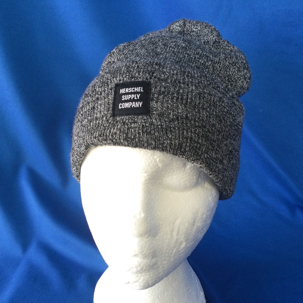 Herschel Supply Abbott Rib Knit Beanie Heather Black One Size
